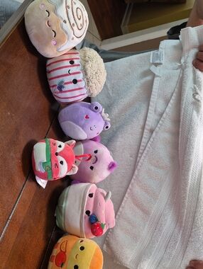 Lot Of 7 Various Small Squishmallows 3 Of Them New W/tags The Fox Is An Ornament